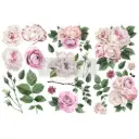 Small decor transfer - Delicate Roses