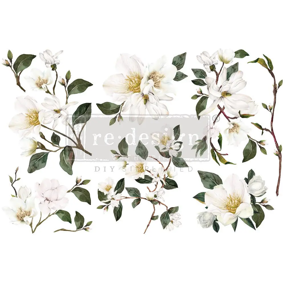 Small decor transfer - White Magnolia