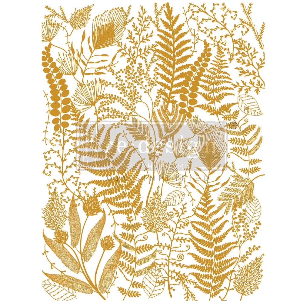 Large decor transfer - Foliage Finesse